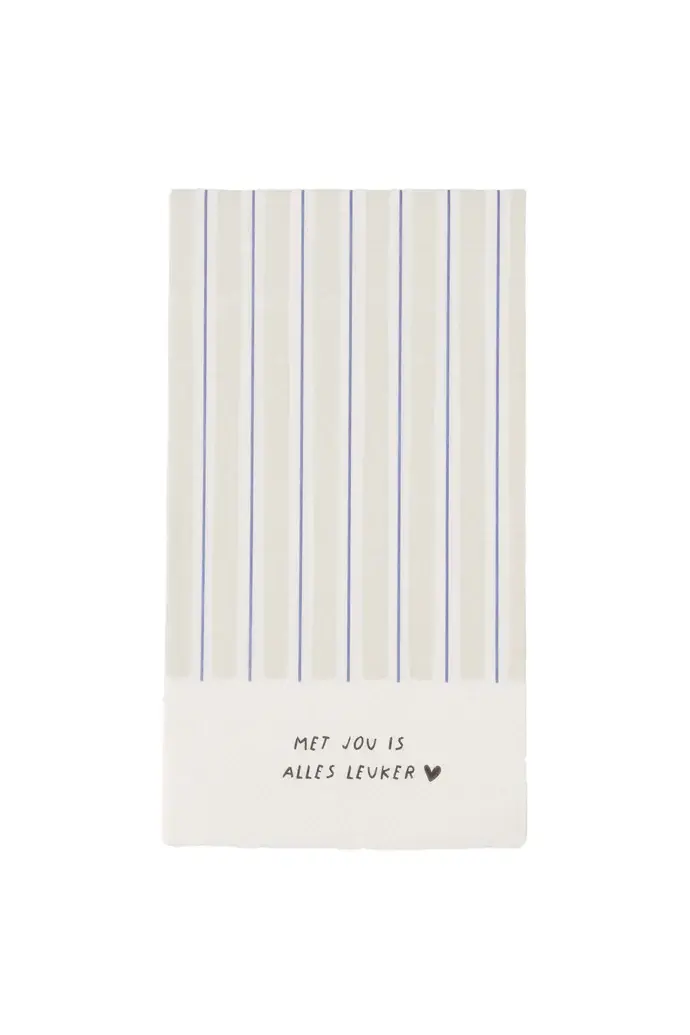 ZUSSS ZUSSS SERVETTEN  MET JOU IS ALLES LEUKER