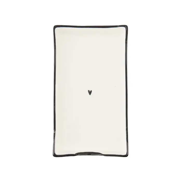 ZUSSS ZUSSS SERVETHOUDER RECHTHOEK KERAMIEK WIT