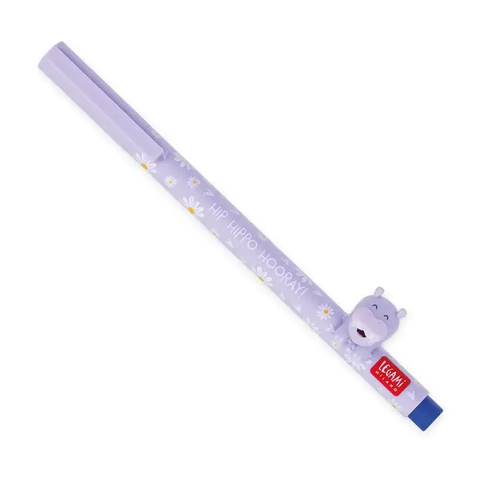 LEGAMI LEGAMI LOVELY FRIENDS GEL PEN WITH ANIMAL DECORATION HIPPO