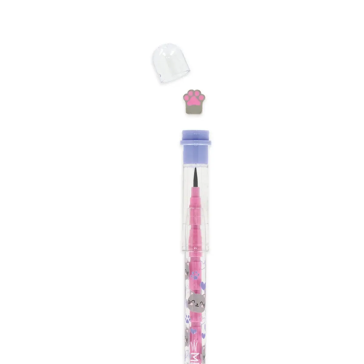 LEGAMI TAKE A TIP  STACKABLE PENCIL WITH ERASER KITTY