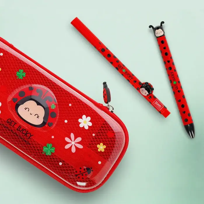 LEGAMI LEGAMI LOVELY FRIENDS GEL PEN WITH ANIMAL DECORATION LADYBUG