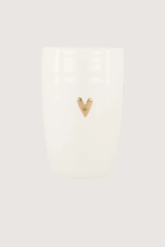 ZUSSS ZUSSS MOK L HARTJE WIT/GOUD