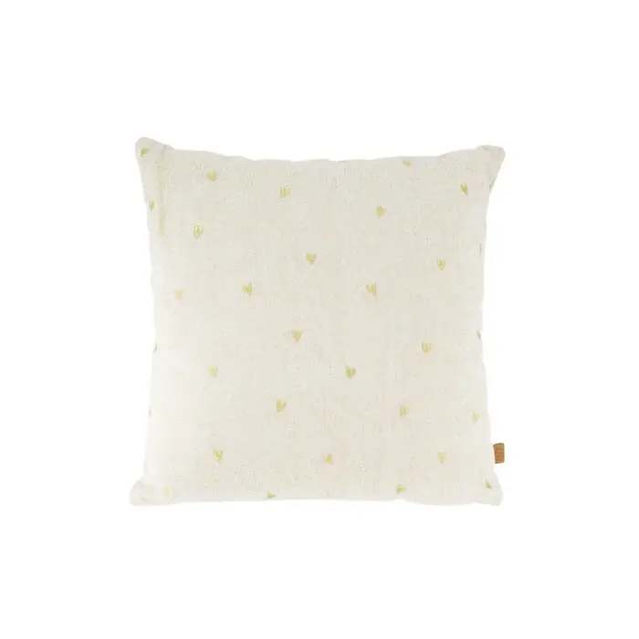 ZUSSS ZUSSS KUSSEN HARTJES 45X45CM ZAND / GOUD