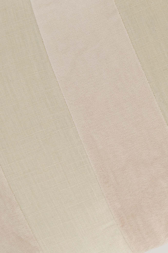 ZUSSS ZUSSS KUSSEN STREEP KATOEN/VELVET 60X40CM ZAND