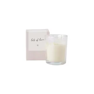 ZUSSS ZUSSS GEURKAARS GLAS IN DOOSJE LOTS OF LOVE WIT / GOUD / ZAND