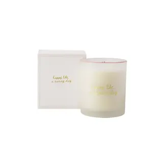 ZUSSS ZUSSS GEURKAARS GLAS IN DOOSJE HAPPY LIKE A SUNNY DAY OFF WHITE