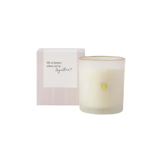 ZUSSS ZUSSS GEURKAARS GLAS IN DOOSJE LIFE IS BETTER WIT / GOUD / ZAND