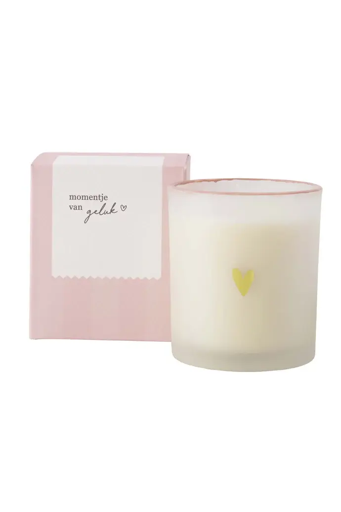 ZUSSS ZUSSS GEURKAARS GLAS IN DOOSJE MOMENTJE VAN GELUK WIT / GOUD / ROZE