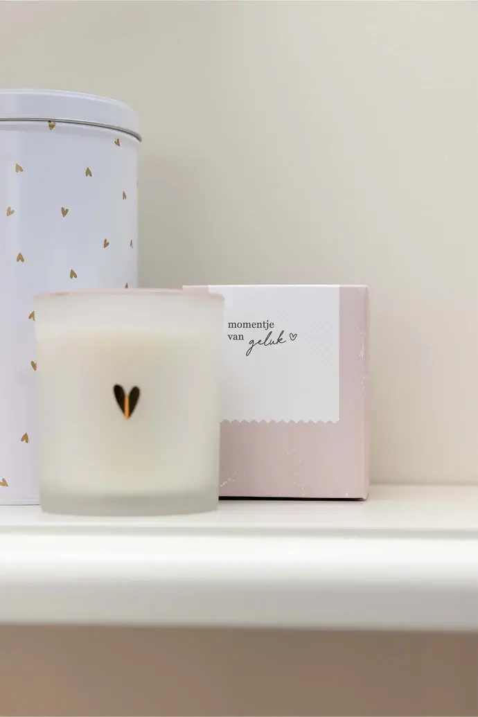 ZUSSS ZUSSS GEURKAARS GLAS IN DOOSJE MOMENTJE VAN GELUK WIT / GOUD / ROZE