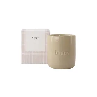 ZUSSS ZUSSS GEURKAARS KERAMIEK IN DOOSJE HAPPY ZAND / WIT