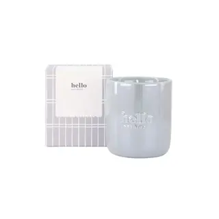 ZUSSS ZUSSS GEURKAARS KERAMIEK PARELMOER IN DOOSJE HELLO BLAUW / WIT