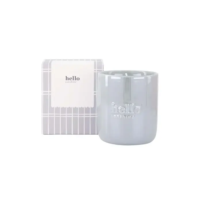 ZUSSS ZUSSS GEURKAARS KERAMIEK PARELMOER IN DOOSJE HELLO BLAUW / WIT