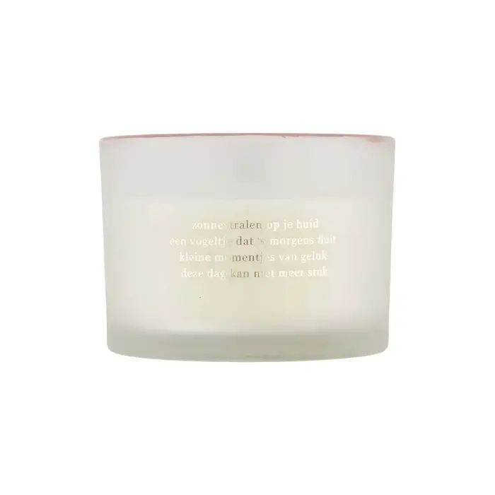 ZUSSS ZUSSS GEURKAARS GLAS PARELMOER ZONNESTRALEN WIT / GOUD / ROZE