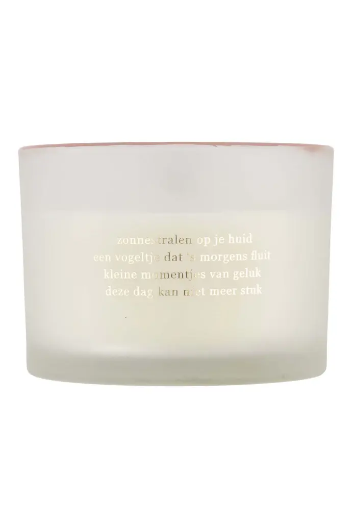 ZUSSS ZUSSS GEURKAARS GLAS PARELMOER ZONNESTRALEN WIT / GOUD / ROZE