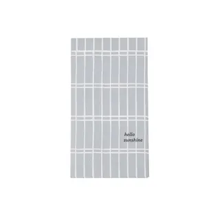 ZUSSS ZUSSS SERVETTEN RECHTHOEK RUIT HELLO SUNSHINE GRIJSBLAUW / GOUD