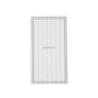 ZUSSS ZUSSS SERVETTEN RECHTHOEK STREEP HEEEERLIJK WIT / BLAUW
