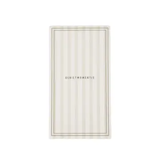 ZUSSS ZUSSS SERVETTEN RECHTHOEK STREEP GENIETMOMENTJE WIT / ZAND / BRUIN