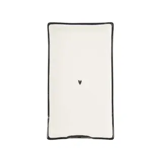 ZUSSS ZUSSS SERVETHOUDER RECHTHOEK KERAMIEK WIT