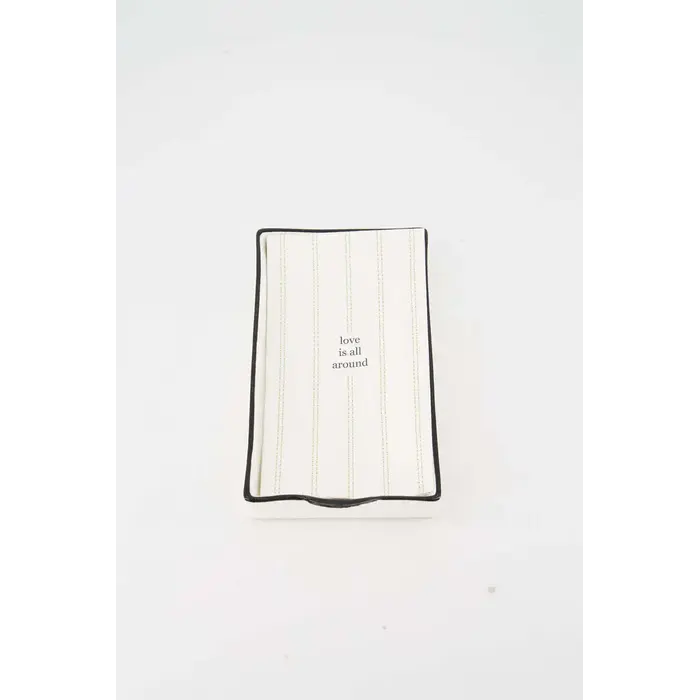 ZUSSS ZUSSS SERVETHOUDER RECHTHOEK KERAMIEK WIT