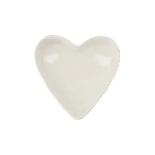 ZUSSS ZUSSS OVENSCHAAL KERAMIEK HARTVORM LOVE GROOT WIT