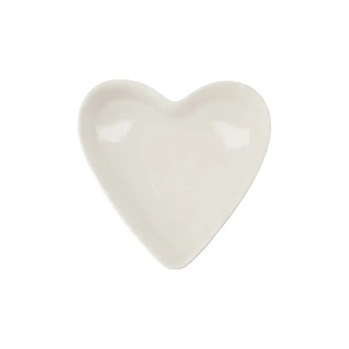 ZUSSS ZUSSS OVENSCHAAL KERAMIEK HARTVORM LOVE GROOT WIT