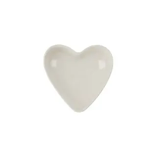 ZUSSS ZUSSS OVENSCHAAL KERAMIEK HARTVORM LOVE KLEIN WIT