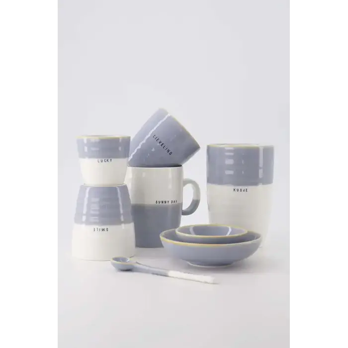 ZUSSS ZUSSS THEEMOK SUNNY DAY WIT / LICHTBLAUW