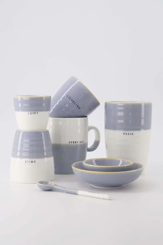 ZUSSS ZUSSS THEEMOK SUNNY DAY WIT / LICHTBLAUW