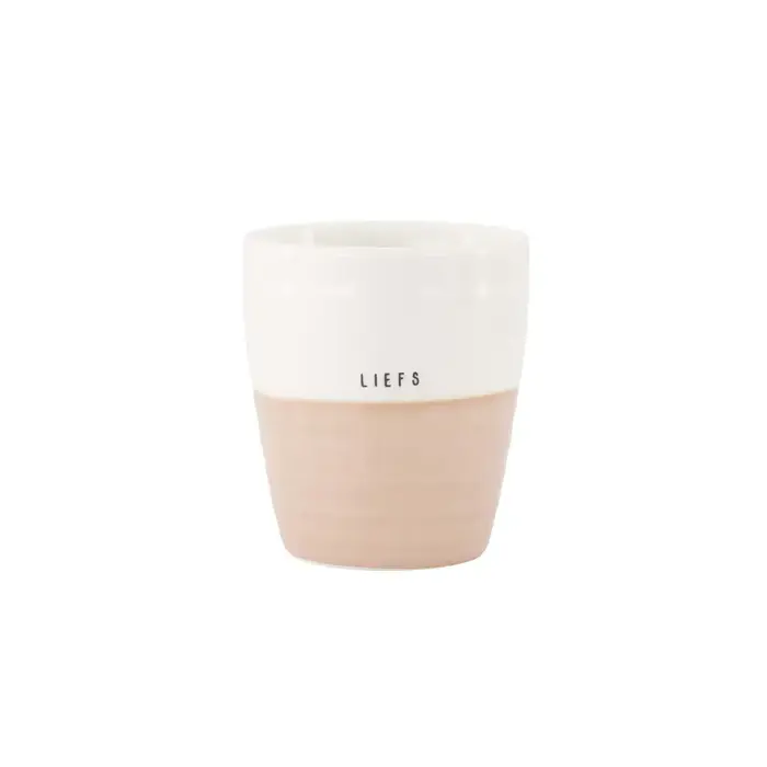ZUSSS ZUSSS KOFFIEMOK LIEFS WIT / ROZE