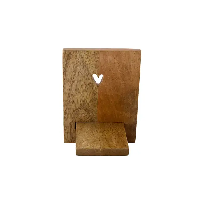 ZUSSS ZUSSS BOEKENSTANDAARD HOUT HARTJE NATUREL