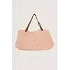 ZUSSS LOVE TOTE BAG MET LEREN DETAILS CRISPY PINK