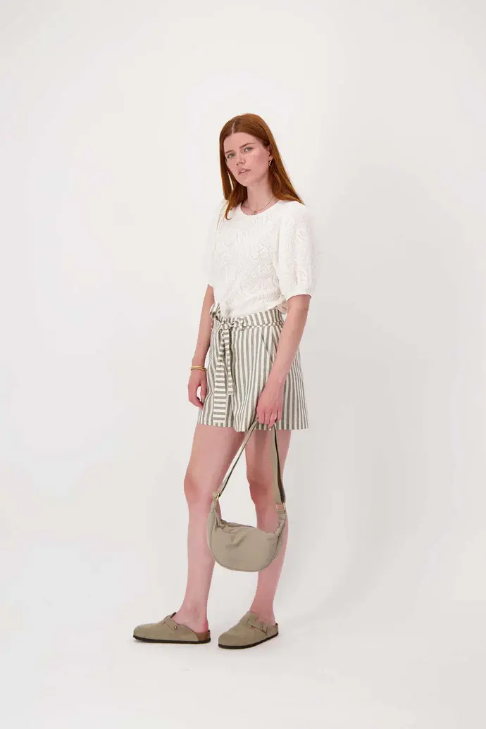 ZUSSS ZUSSS NYLON FANNY PACK SOFT SAND