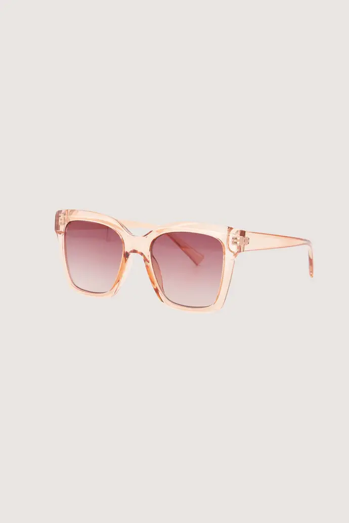 ZUSSS ZUSSS ZONNEBRIL  VROUWELIJK GEKLEURD INCL. BRILLLENKOKER LIGHT PINK