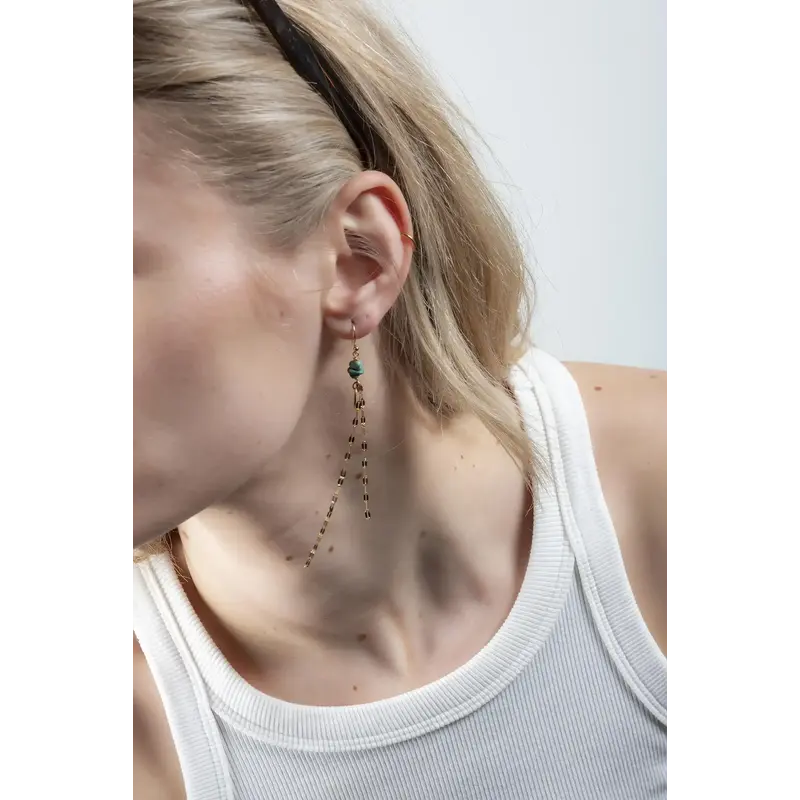 MURIELLE PERROTTI PERROTTI CLARIS GOLD TURQUOISE