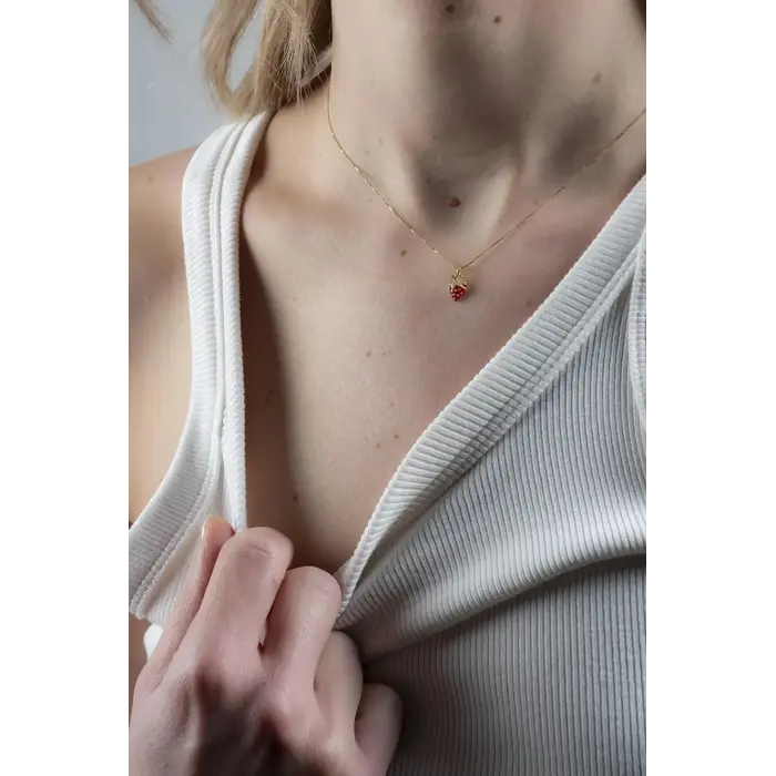 MURIELLE PERROTTI PERROTTI SWEET KETTING GOLD RED