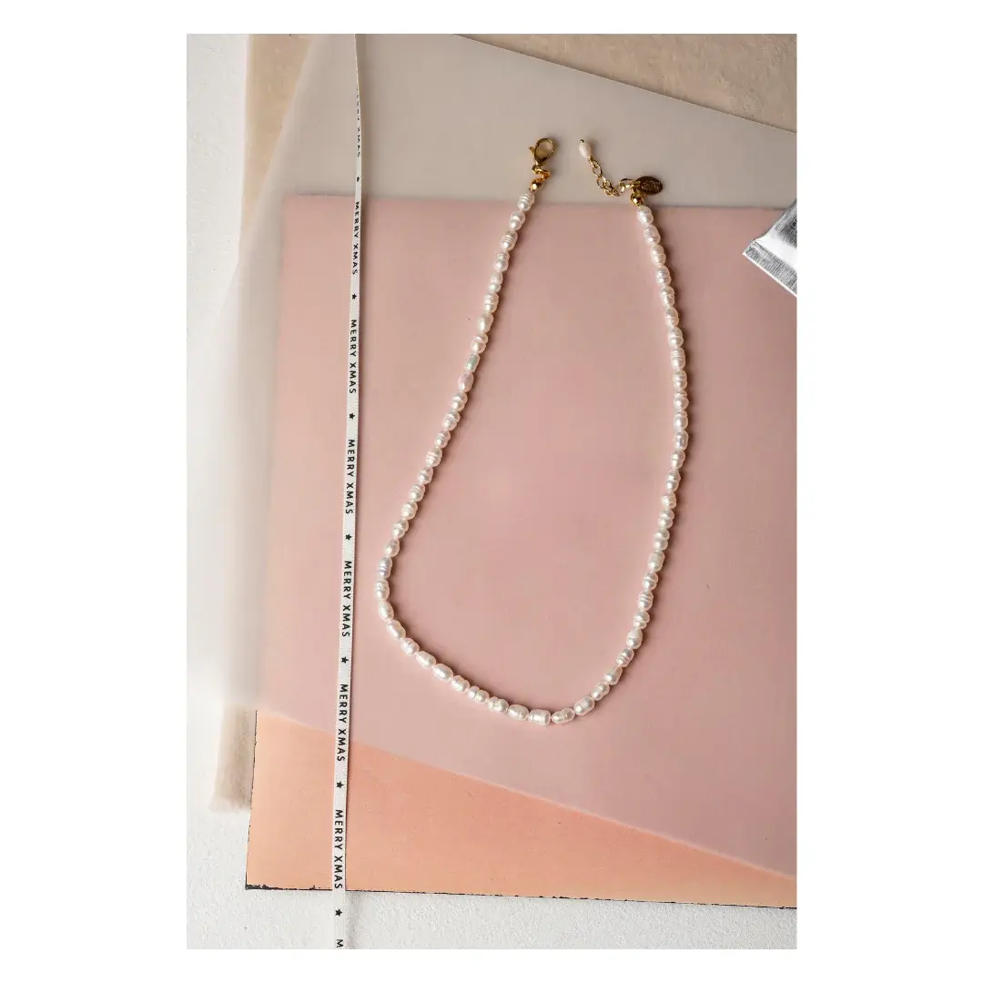MURIELLE PERROTTI PERROTTI BRITNEY KETTING GOLD WHITE