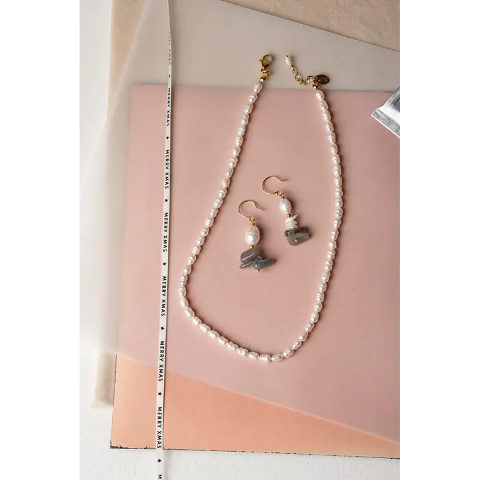 MURIELLE PERROTTI PERROTTI BRITNEY KETTING GOLD WHITE