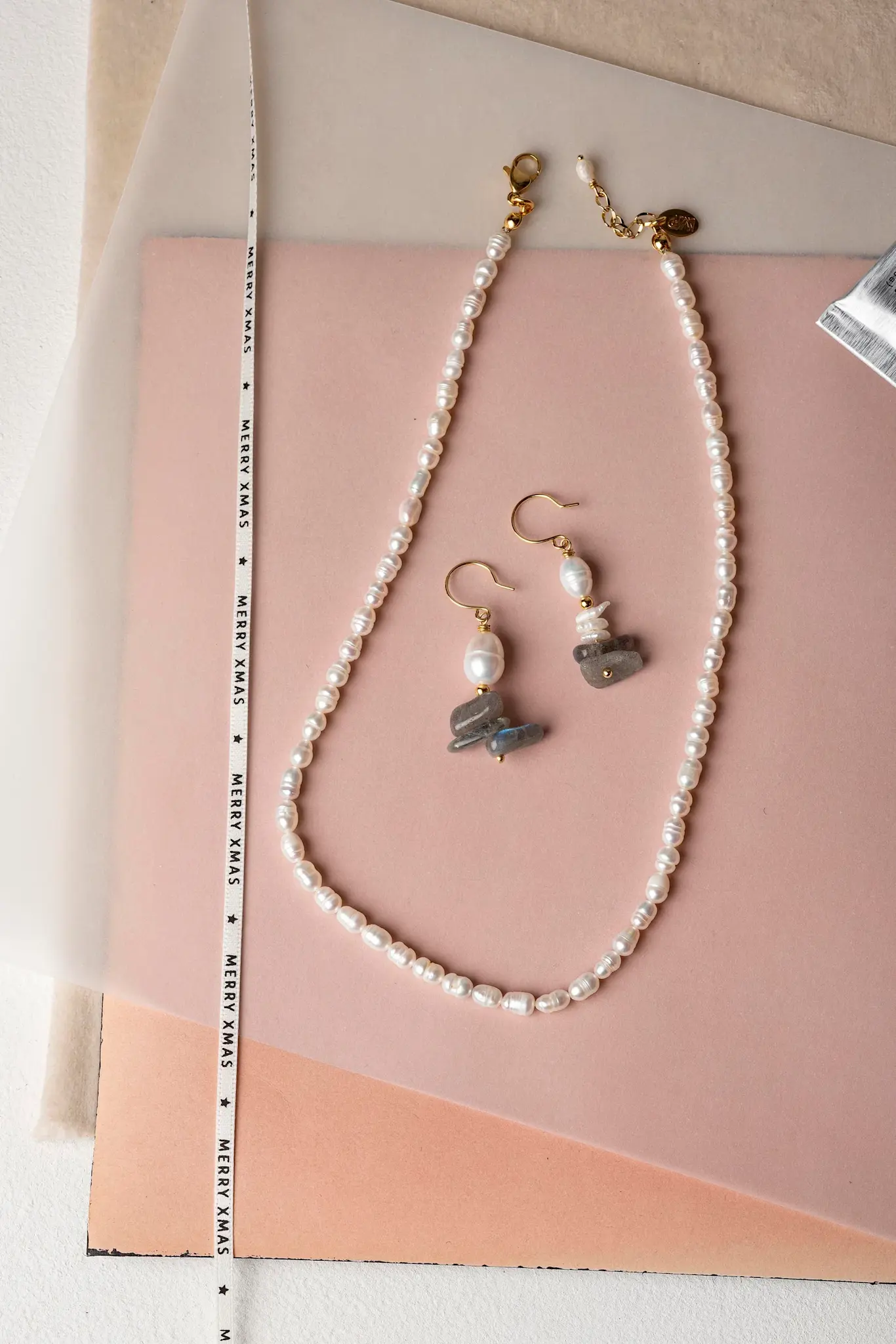 MURIELLE PERROTTI PERROTTI BRITNEY KETTING GOLD WHITE
