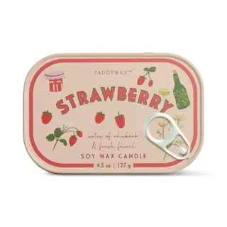 PADDYWAX PADDYWAX STRAWBERRY PRINTED TIN CANDLE