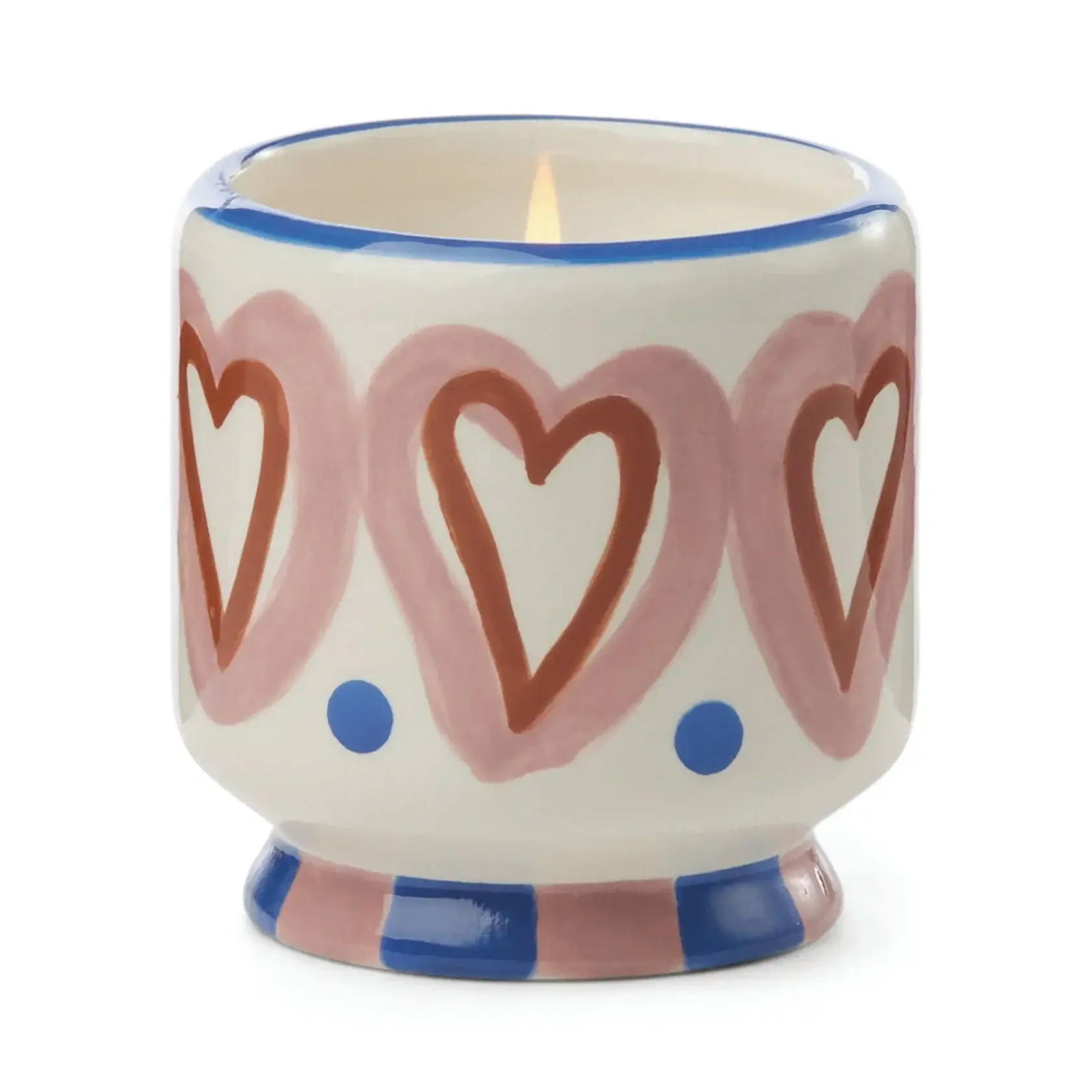 PADDYWAX PADDYWAX A DOPO HEARTS CERAMIC CANDLE ROSEWOOD VANILLA