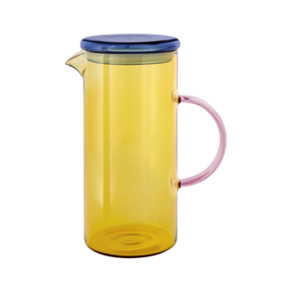 REMEMBER REMEMBER GLASS JUG FRED YELLOW