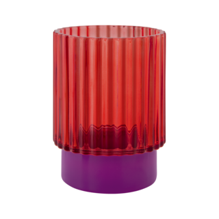 REMEMBER REMEMBER TEALIGHT GLASS LUMI RED