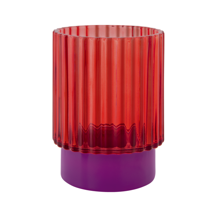 REMEMBER REMEMBER TEALIGHT GLASS LUMI RED