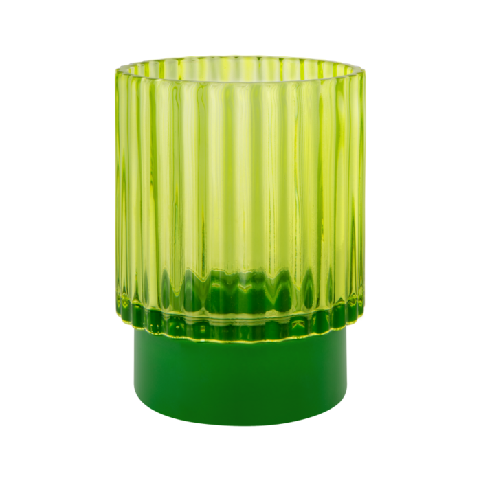 REMEMBER REMEMBER TEALIGHT GLASS LUMI LIME