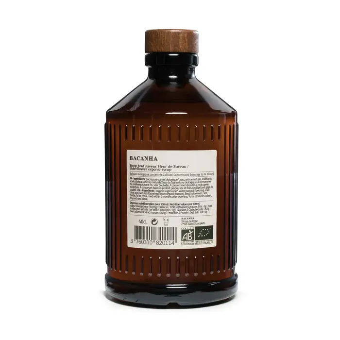 BACANHA BACANHA SIROP BRUT FLEUR DE SUREAU (VLIERBLOESEM) BIO
