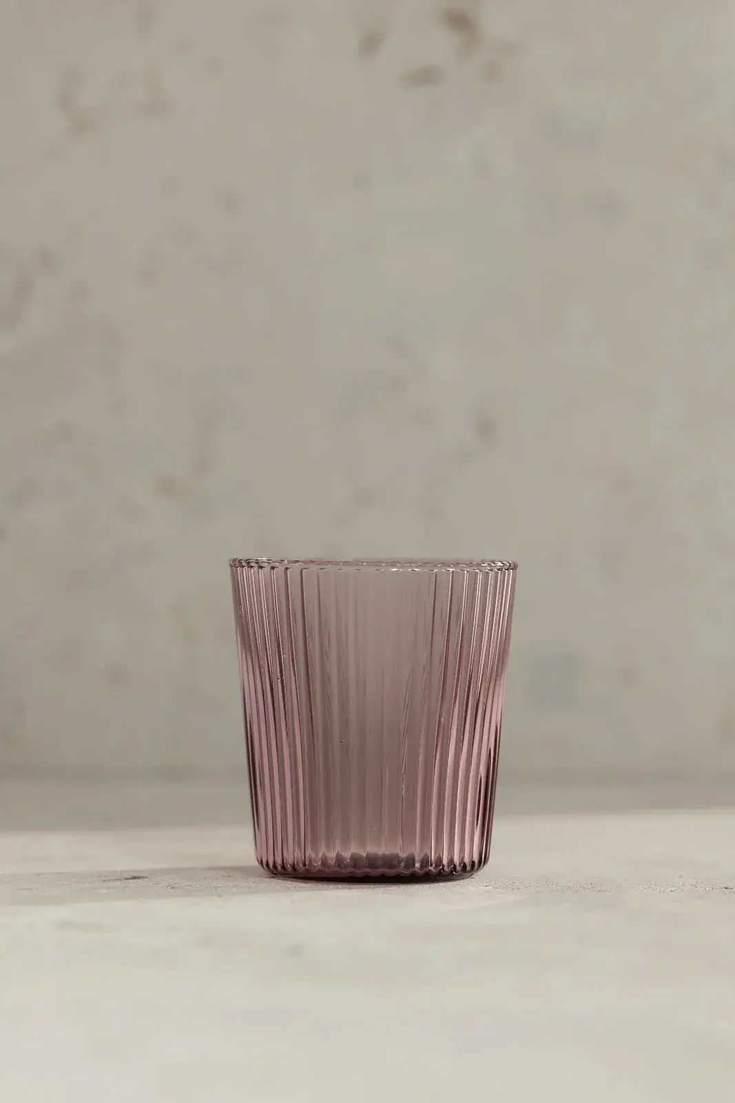 PAVEAU PAVEAU RIBBED BROOME GLASS (BORDEAUX)