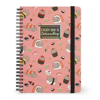 LEGAMI LEGAMI SPIRAL-BOUND NOTEBOOK A5 SUSHI CAT