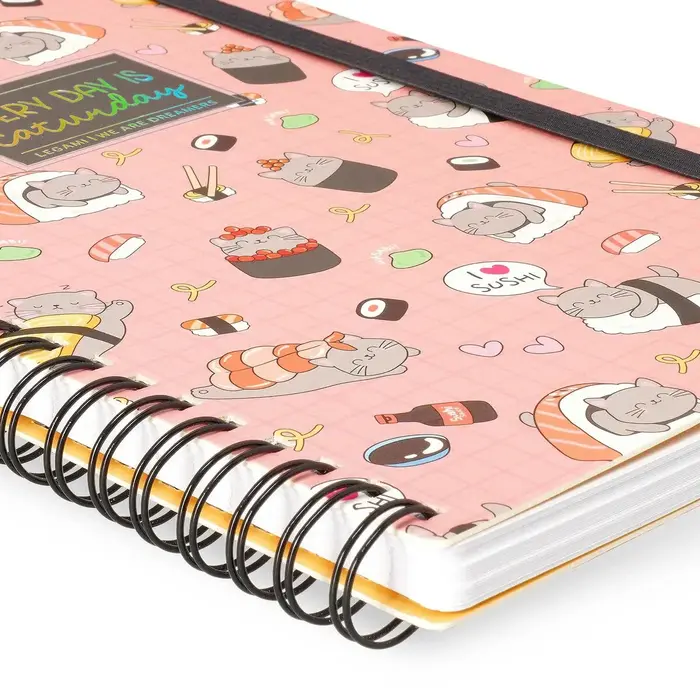 LEGAMI LEGAMI SPIRAL-BOUND NOTEBOOK A5 SUSHI CAT