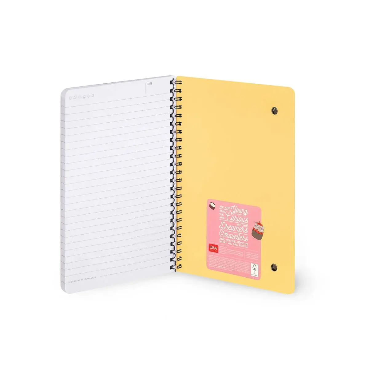 LEGAMI LEGAMI SPIRAL-BOUND NOTEBOOK A5 SUSHI CAT