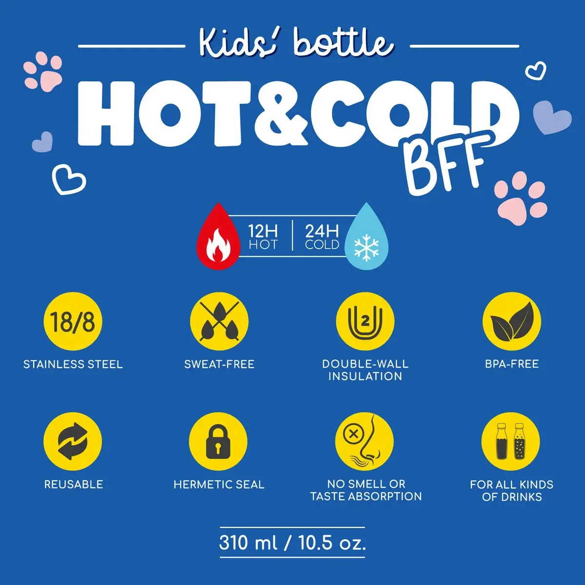 LEGAMI LEGAMI KIDS VACUUM BOTTLE HOT&COLD BFF KITTY